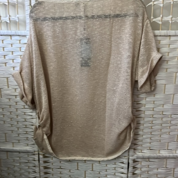 Oversized Button Side Scoop Neck Top NWT S/ M - Picture 6 of 6